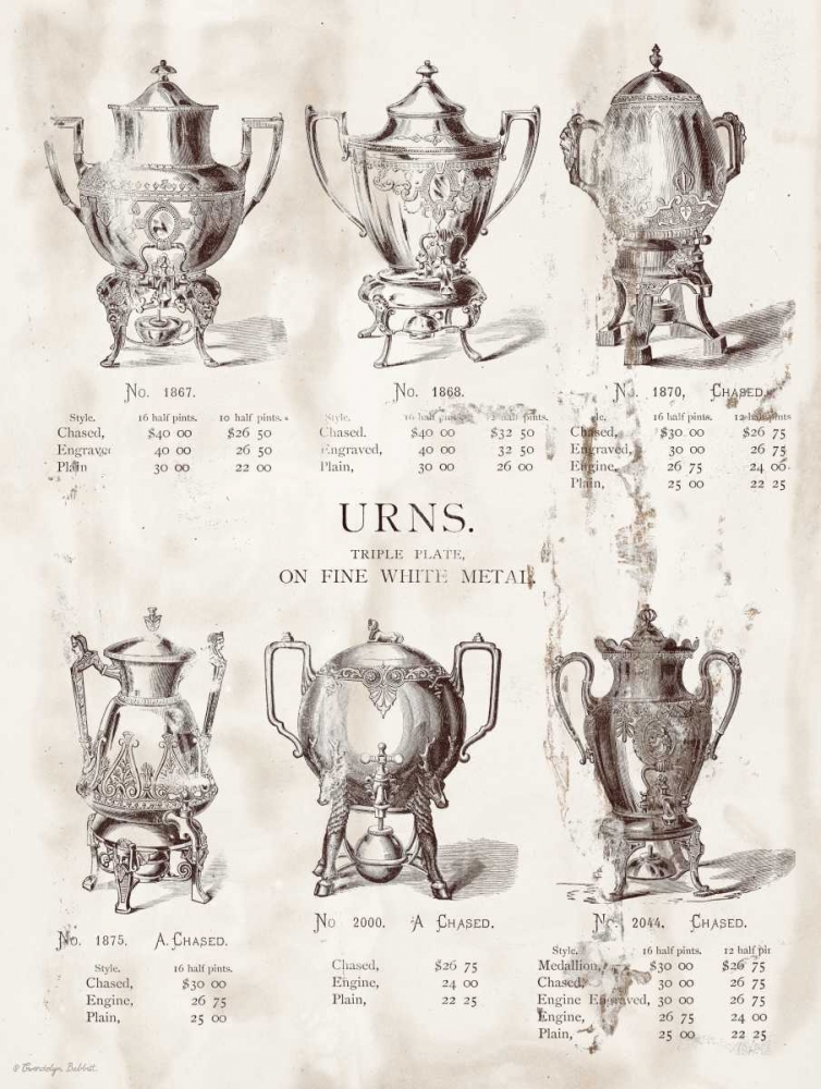 Urns art print by Gwendolyn Babbitt for $57.95 CAD