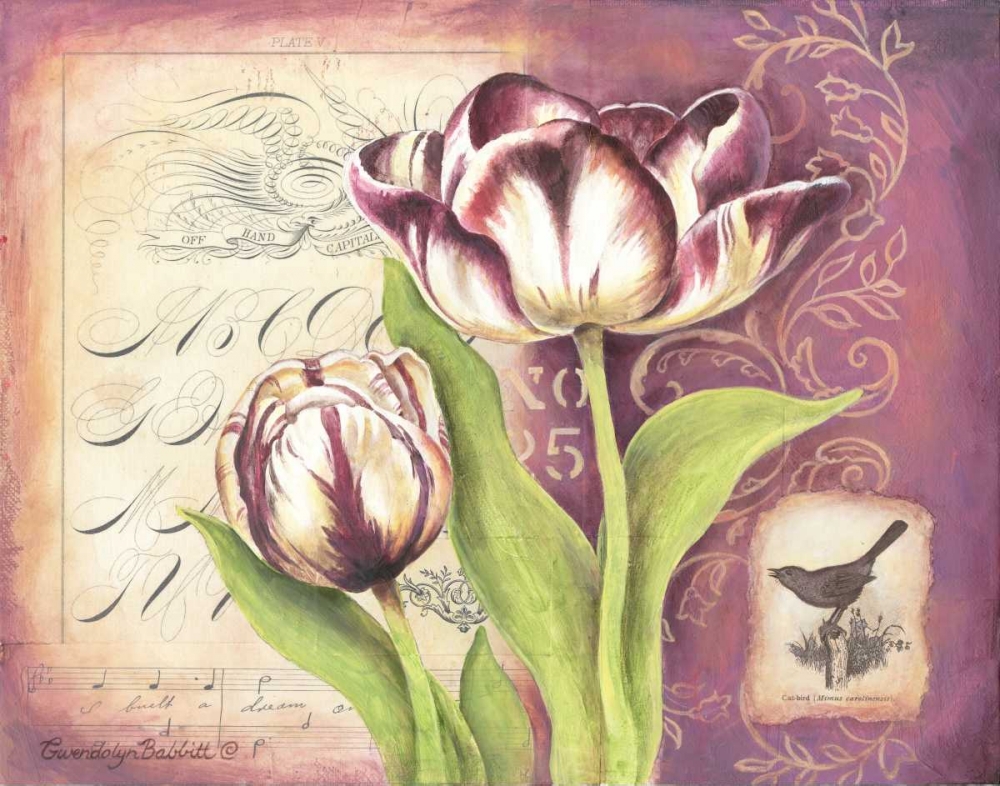 Tulip Collage I art print by Gwendolyn Babbitt for $57.95 CAD