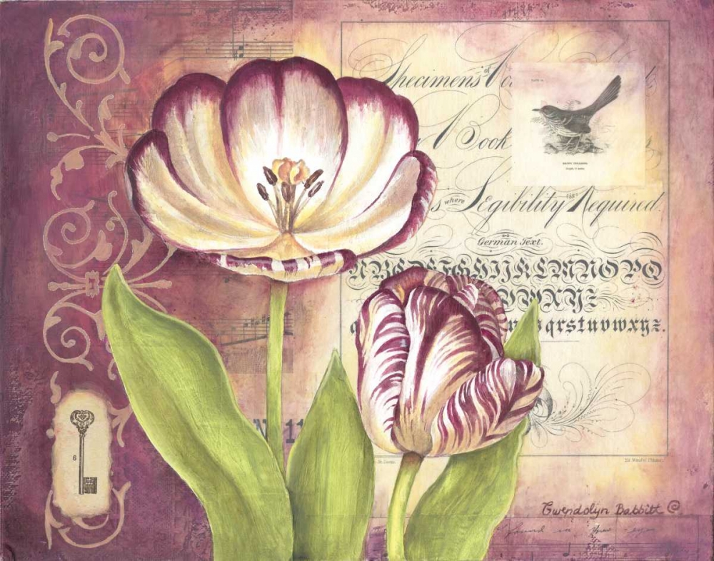 Tulip Collage II art print by Gwendolyn Babbitt for $57.95 CAD