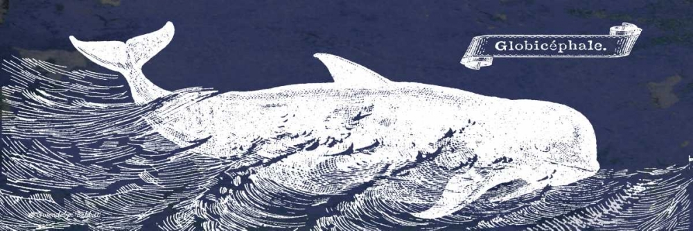 Indigo Whale I art print by Gwendolyn Babbitt for $57.95 CAD