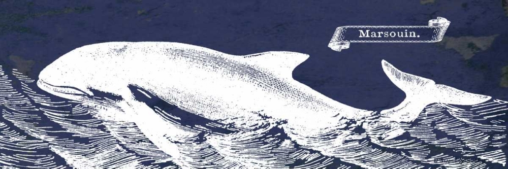 Indigo Whale II art print by Gwendolyn Babbitt for $57.95 CAD