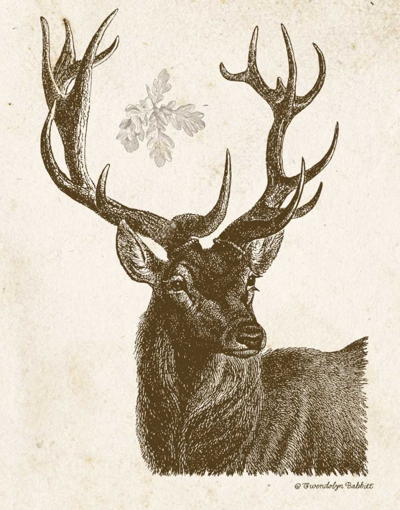 Neutral Deer I art print by Gwendolyn Babbitt for $57.95 CAD