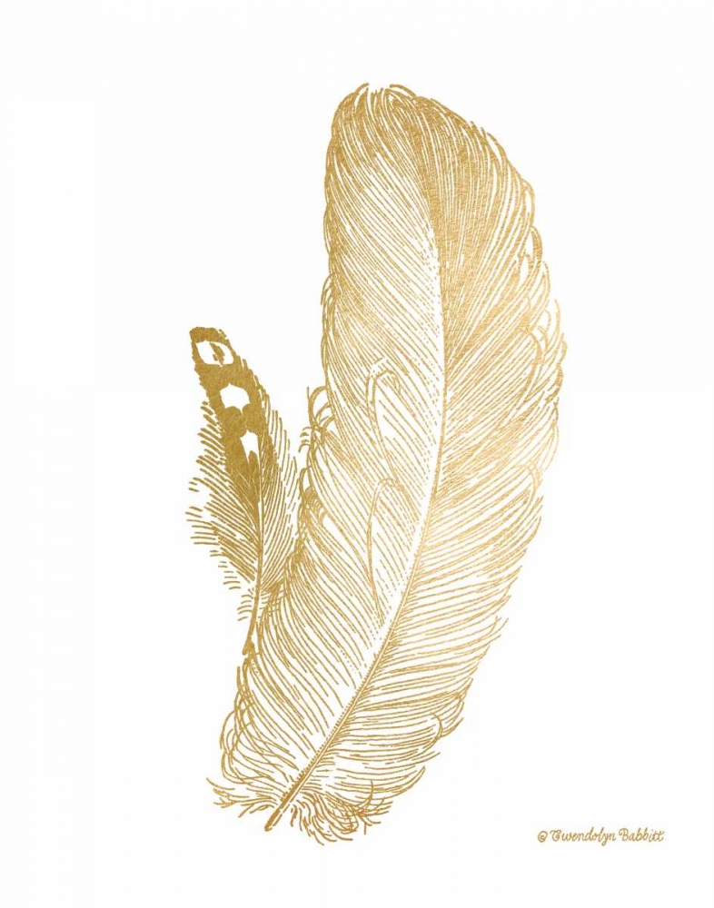Feather on White I art print by Gwendolyn Babbitt for $57.95 CAD