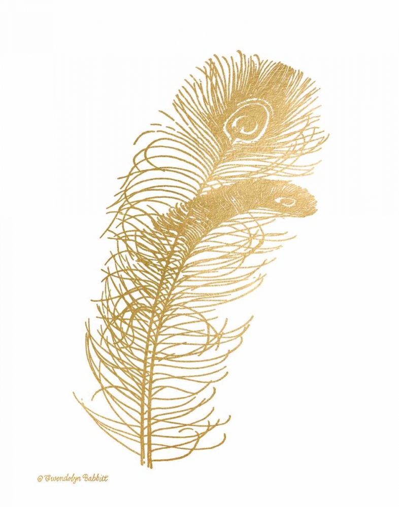 Feather on White II art print by Gwendolyn Babbitt for $57.95 CAD