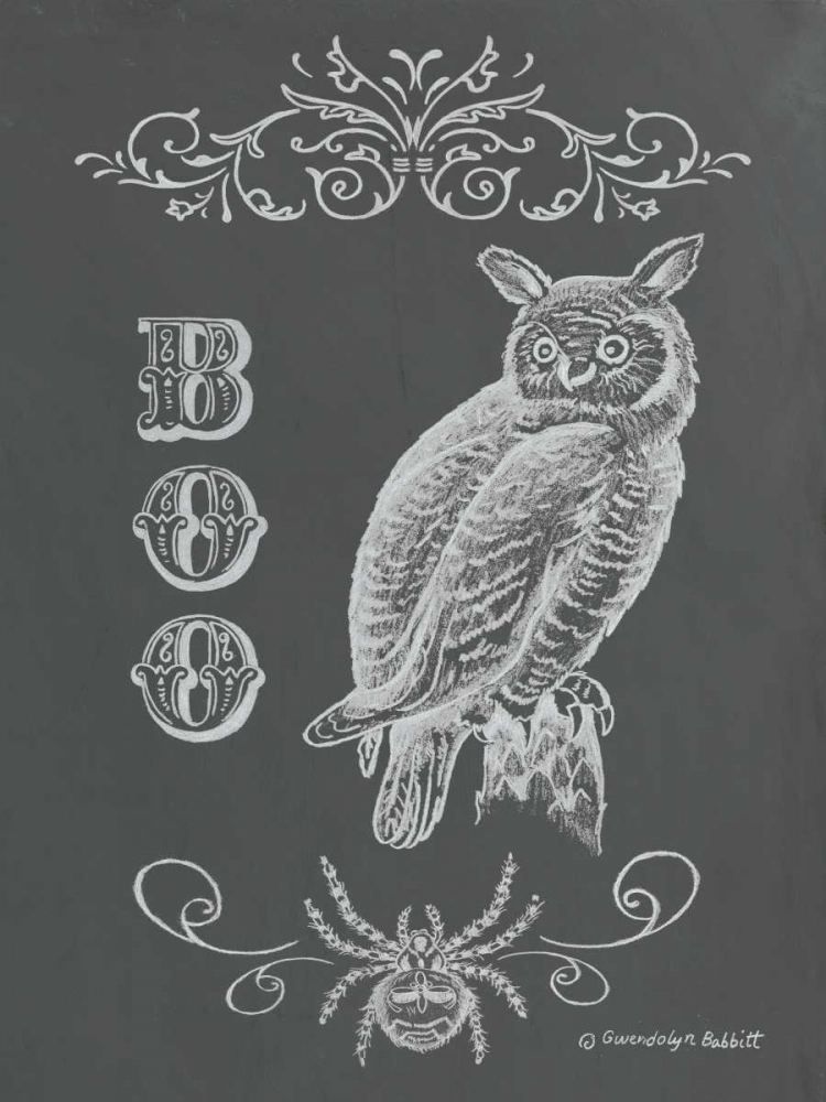 Halloween Owl art print by Gwendolyn Babbitt for $57.95 CAD