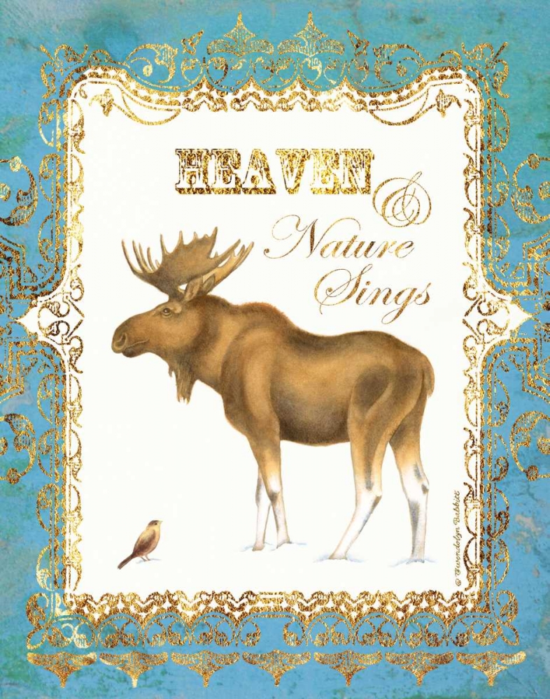 Moose in Snow art print by Gwendolyn Babbitt for $57.95 CAD