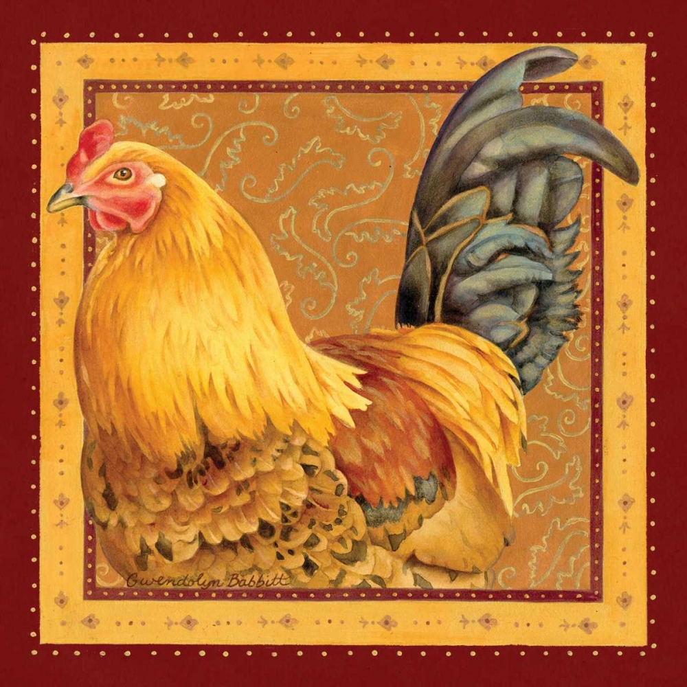 Country Rooster II art print by Gwendolyn Babbitt for $57.95 CAD