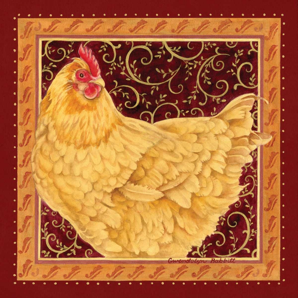 Country Hen I art print by Gwendolyn Babbitt for $57.95 CAD