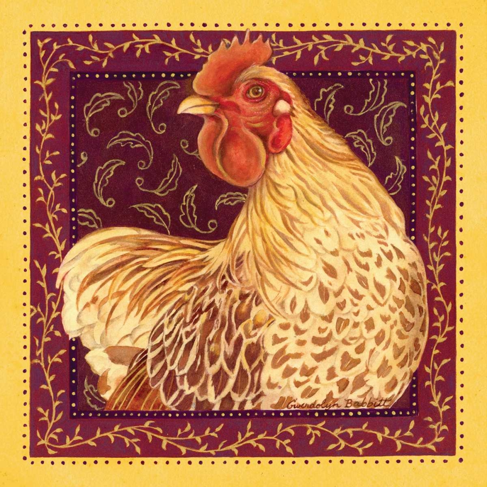 Country Hen II art print by Gwendolyn Babbitt for $57.95 CAD