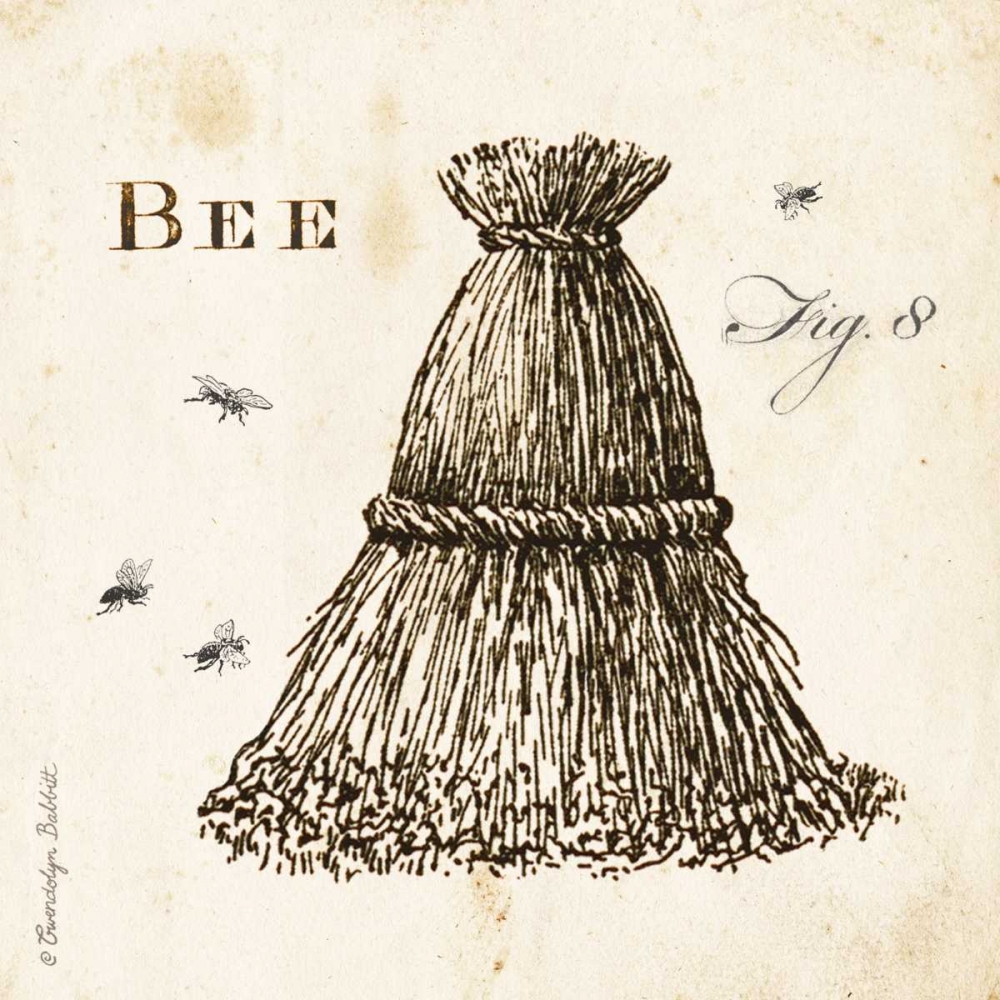 Bee Hive Fig 8 art print by Gwendolyn Babbitt for $57.95 CAD