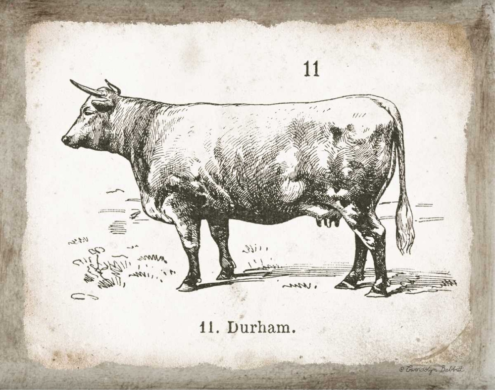 French Cow II art print by Gwendolyn Babbitt for $57.95 CAD