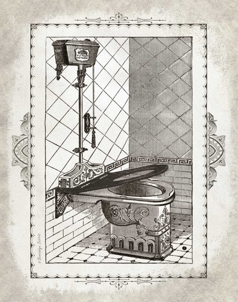 Victorian Toilet I art print by Gwendolyn Babbitt for $57.95 CAD
