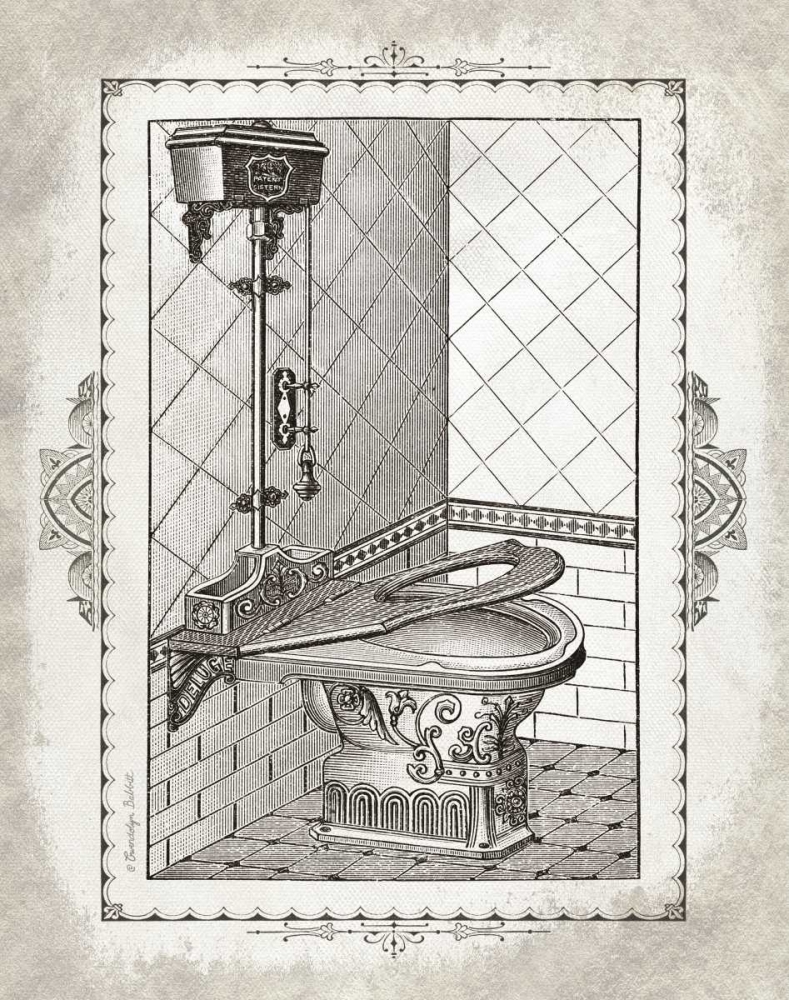 Victorian Toilet II art print by Gwendolyn Babbitt for $57.95 CAD