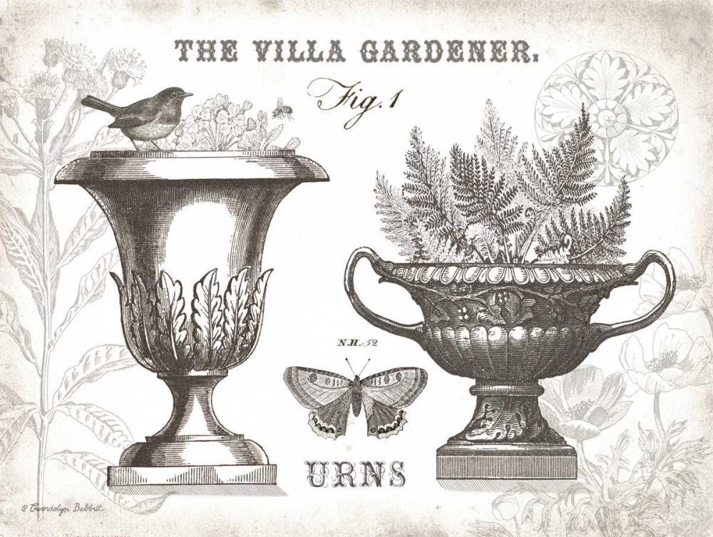 Garden Urns art print by Gwendolyn Babbitt for $57.95 CAD