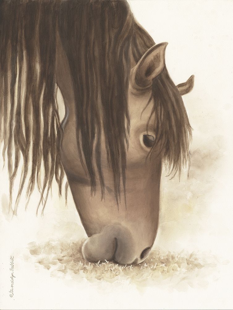 Lovely Brown Horse  art print by Gwendolyn Babbitt for $57.95 CAD