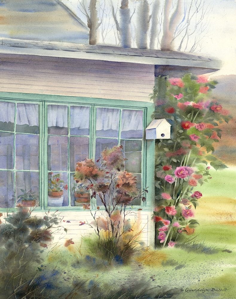 Mckenzie Houses and Camellias art print by Gwendolyn Babbitt for $57.95 CAD