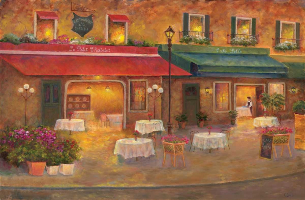 Dining in Paris I art print by Carol Bailey for $57.95 CAD