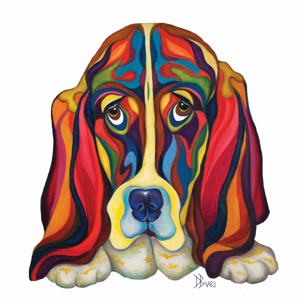 Basset Hound art print by Debra Bucci for $57.95 CAD