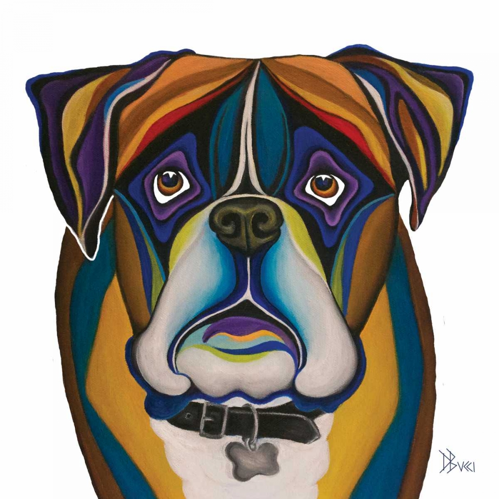 Boxer art print by Debra Bucci for $57.95 CAD