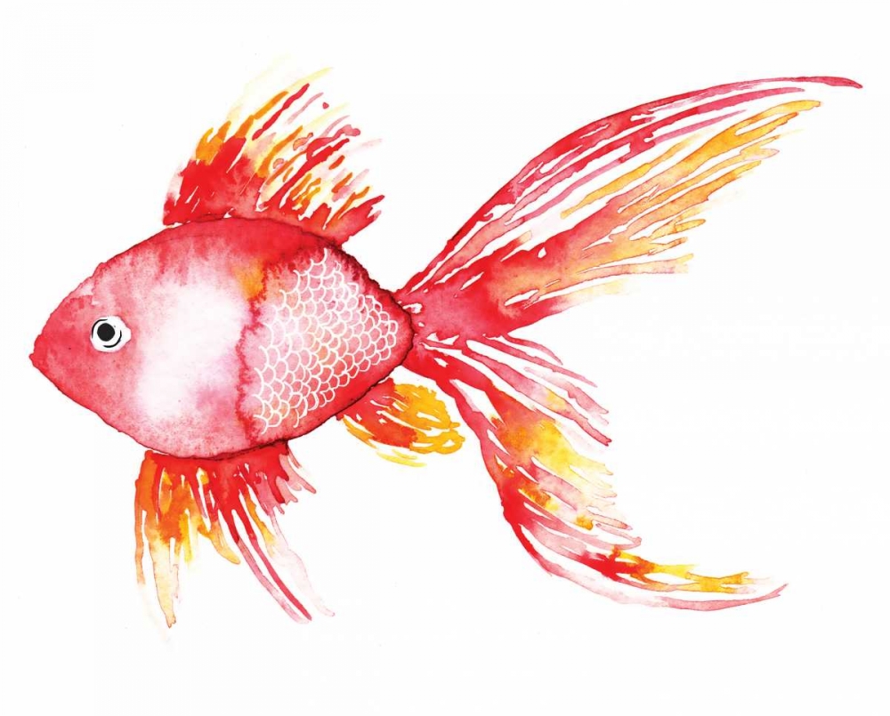 Deep Sea Coral Fish art print by Sara Berrenson for $57.95 CAD