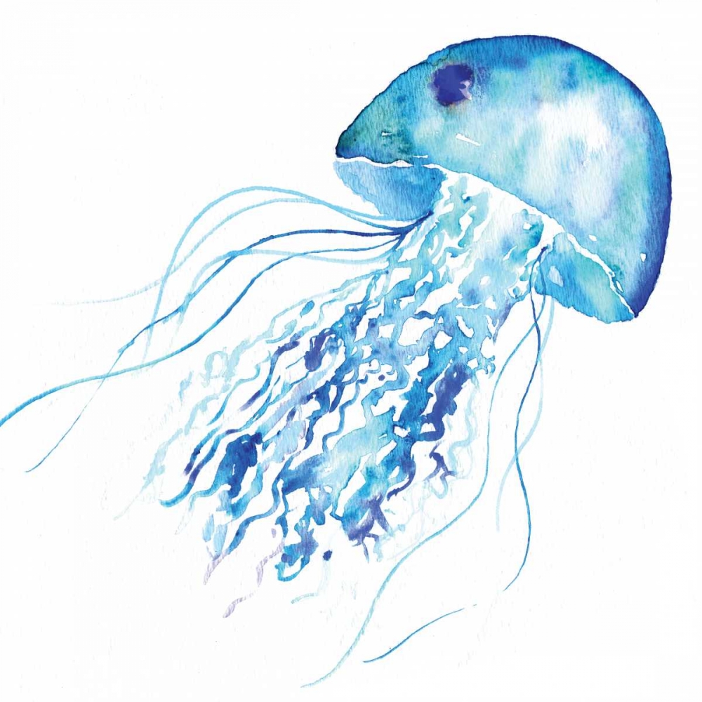 Blue Jellyfish art print by Sara Berrenson for $57.95 CAD