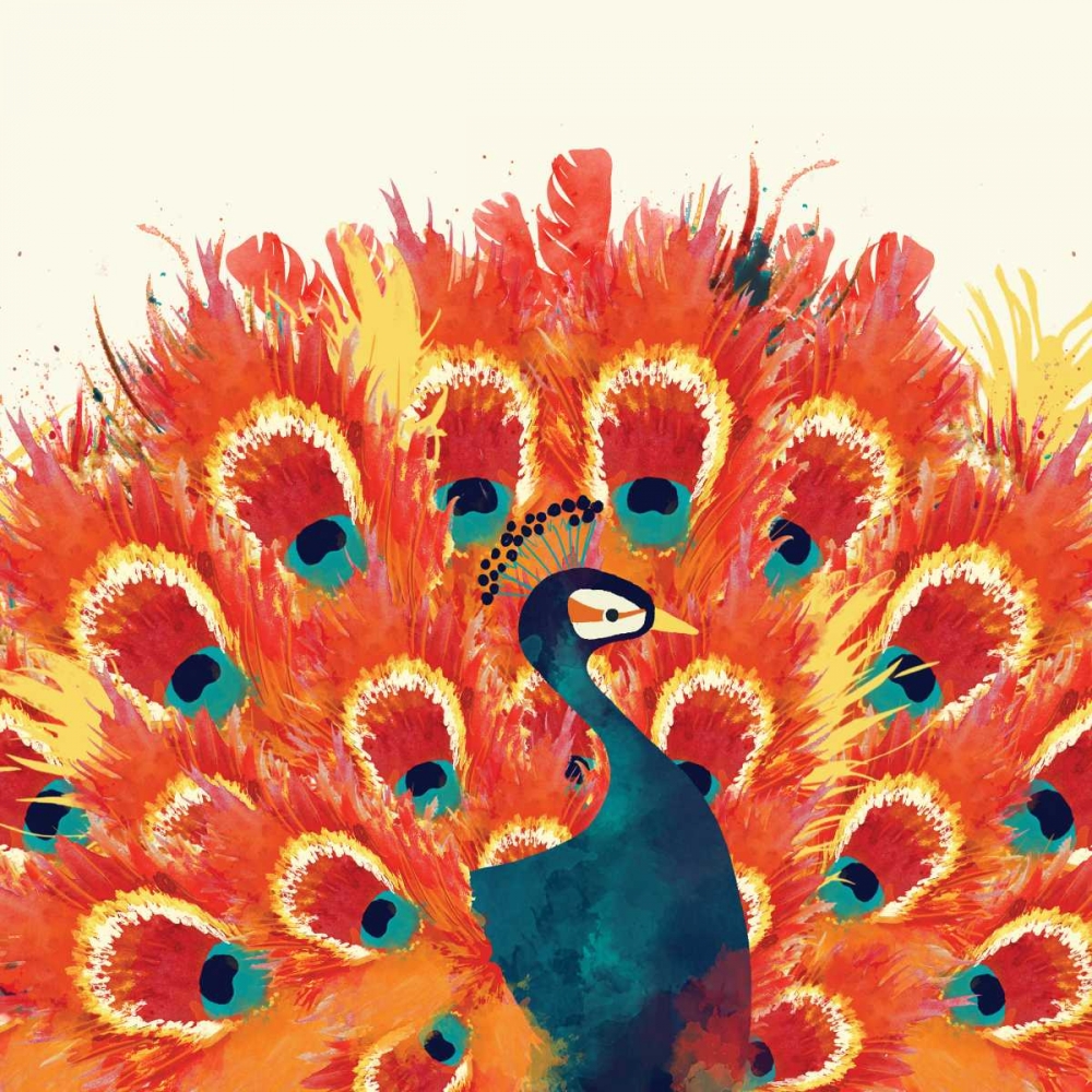 Peacock II art print by Sara Berrenson for $57.95 CAD