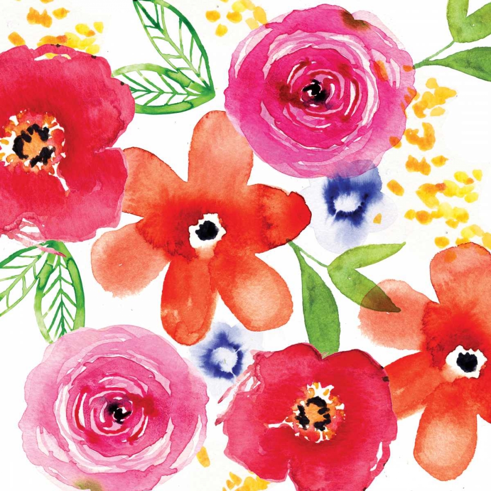 Floral Medley I art print by Sara Berrenson for $57.95 CAD
