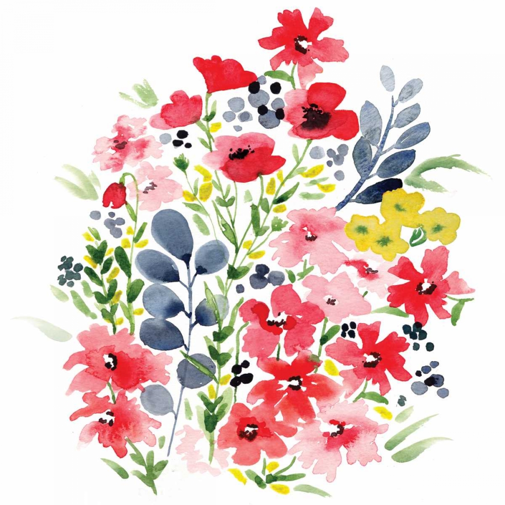 Spring Blooms Sq I art print by Sara Berrenson for $57.95 CAD