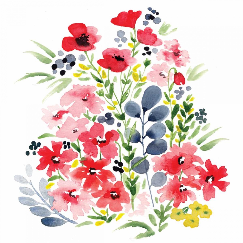 Spring Blooms Sq II art print by Sara Berrenson for $57.95 CAD