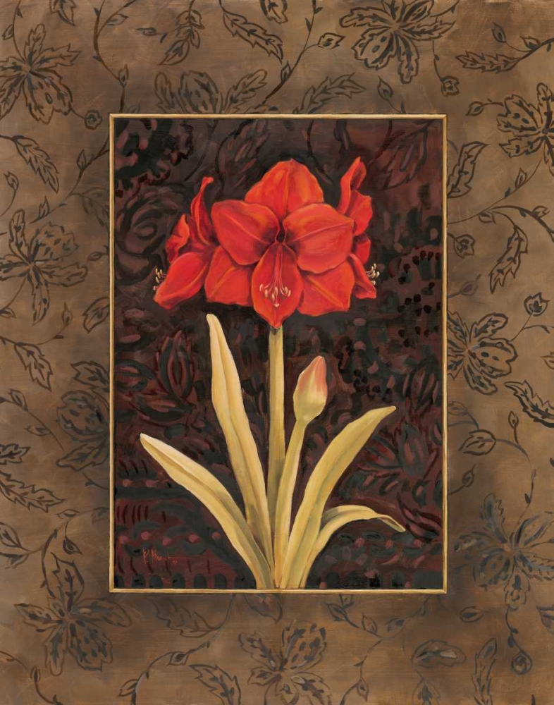 Damask Amaryllis art print by Paul Brent for $57.95 CAD
