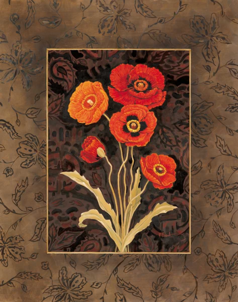 Damask Poppies art print by Paul Brent for $57.95 CAD