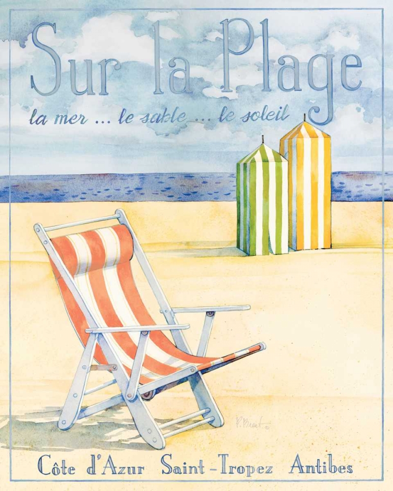 Sur la Plage art print by Paul Brent for $57.95 CAD