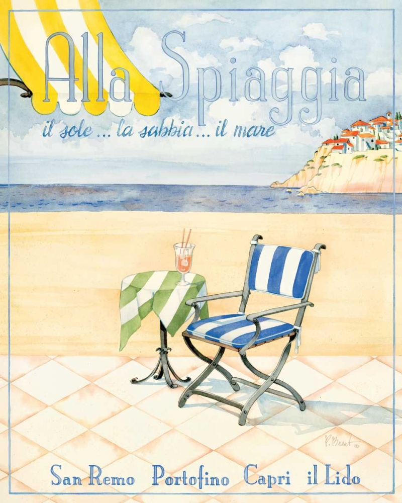 Alla Spiaggia art print by Paul Brent for $57.95 CAD