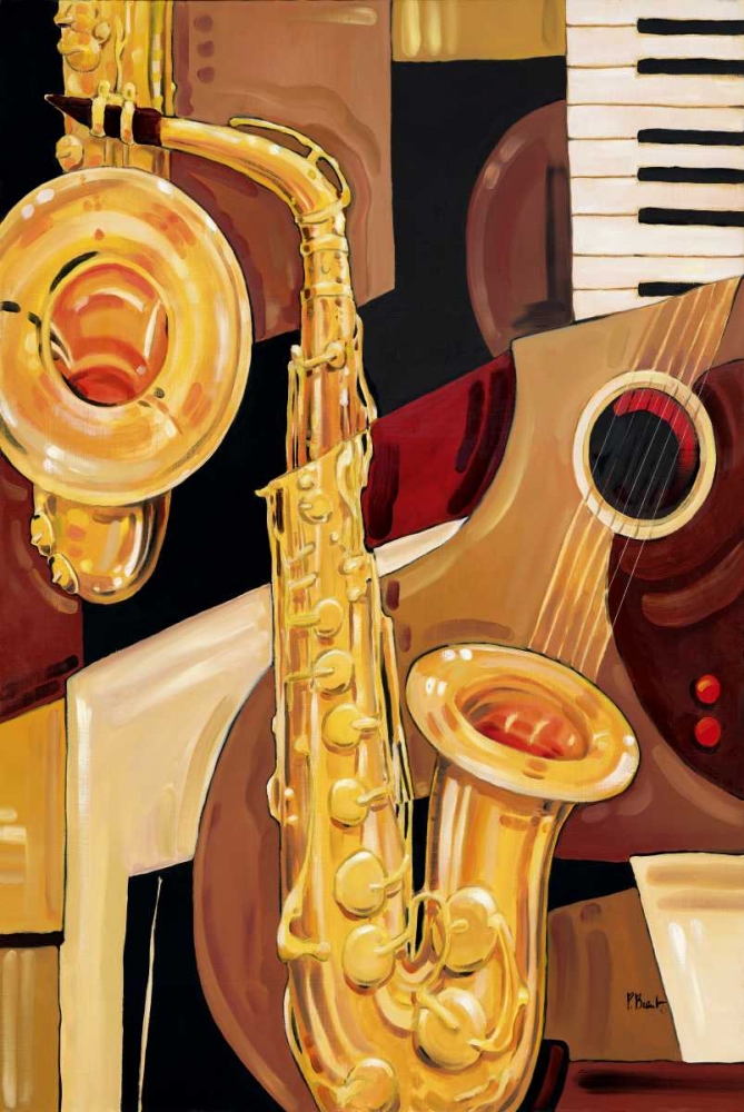 Abstract Sax art print by Paul Brent for $57.95 CAD