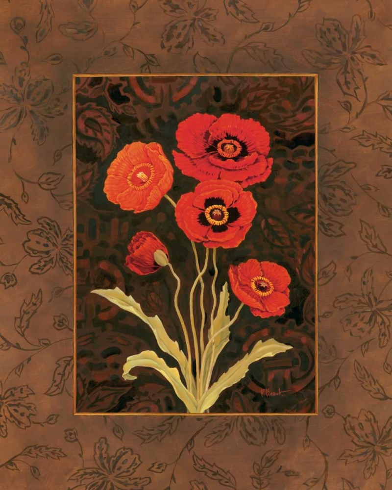 Damask Poppy art print by Paul Brent for $57.95 CAD