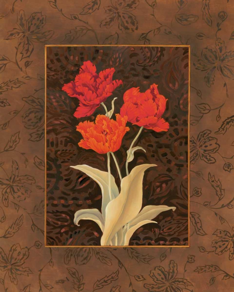 Damask Tulip art print by Paul Brent for $57.95 CAD