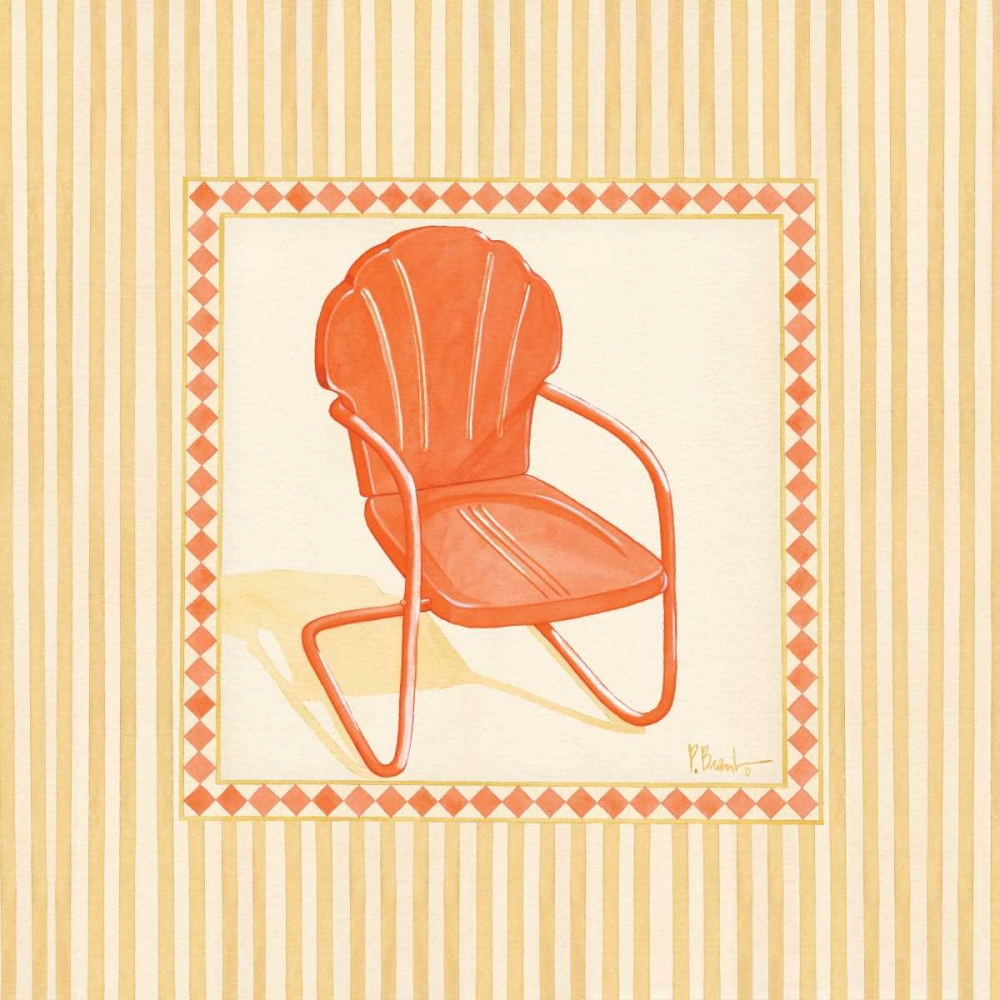 Retro Patio Chair I art print by Paul Brent for $57.95 CAD