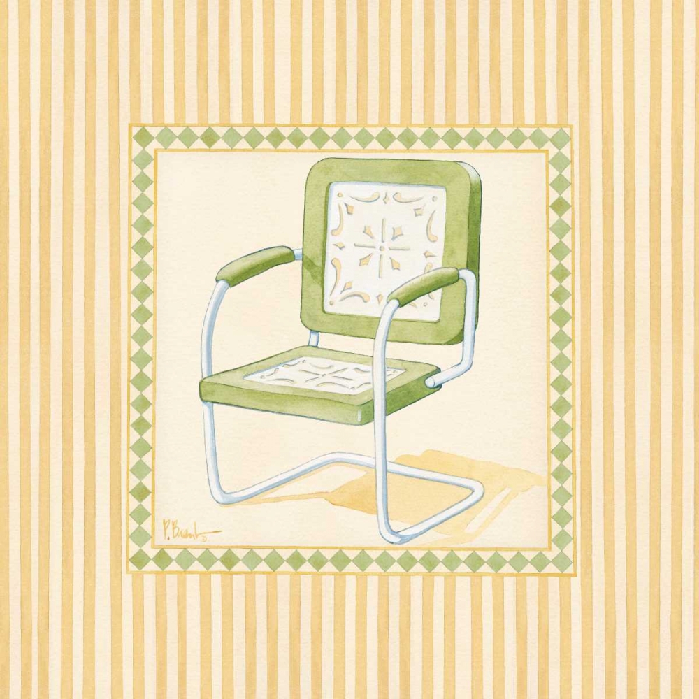 Retro Patio Chair II art print by Paul Brent for $57.95 CAD