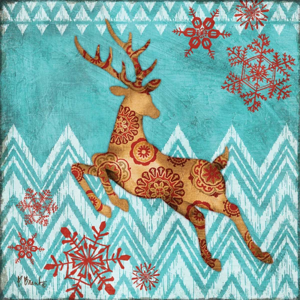 Ice Reindeer Dance II art print by Paul Brent for $57.95 CAD