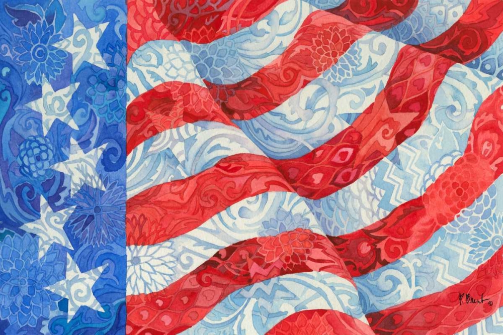 Spangled Stars and Stripes art print by Paul Brent for $57.95 CAD