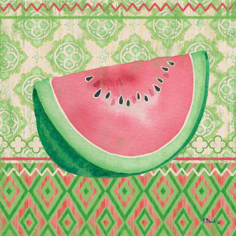 Fruit Ikat II art print by Paul Brent for $57.95 CAD