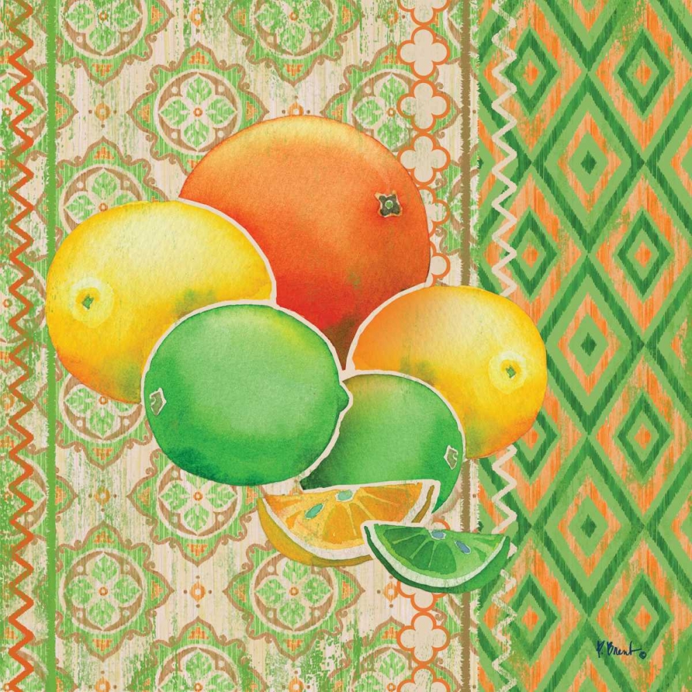 Fruit Ikat IV art print by Paul Brent for $57.95 CAD