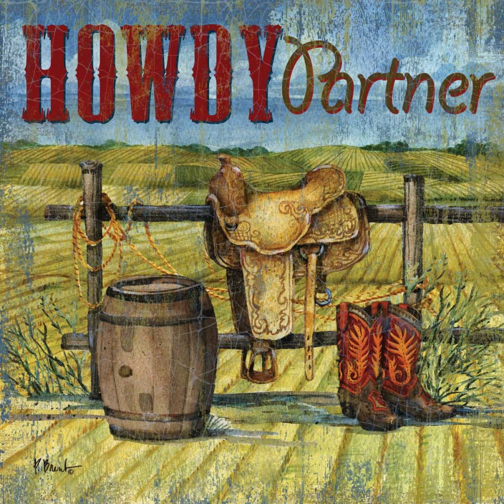 Howdy Partner I art print by Paul Brent for $57.95 CAD