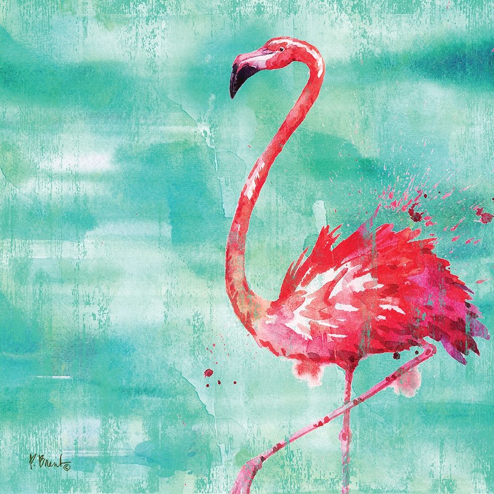 Arianna Flamingo II art print by Paul Brent for $57.95 CAD