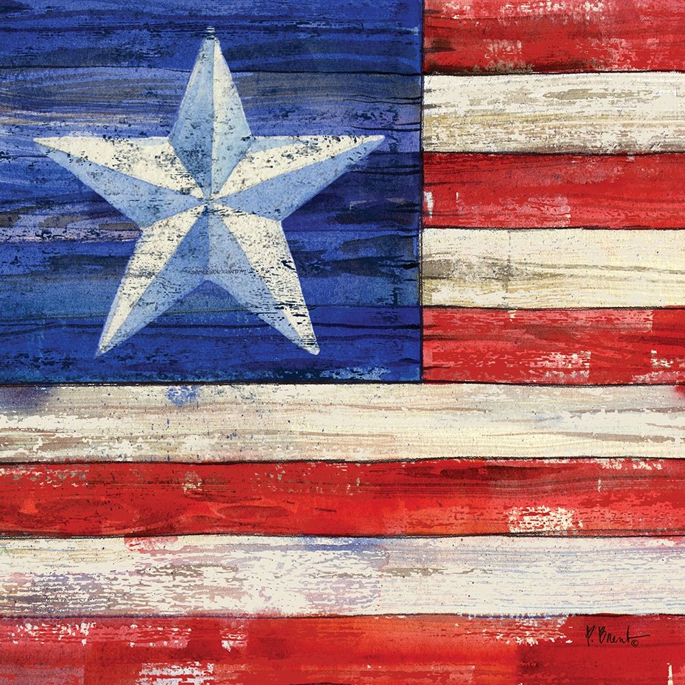 All American Flag III art print by Paul Brent for $57.95 CAD