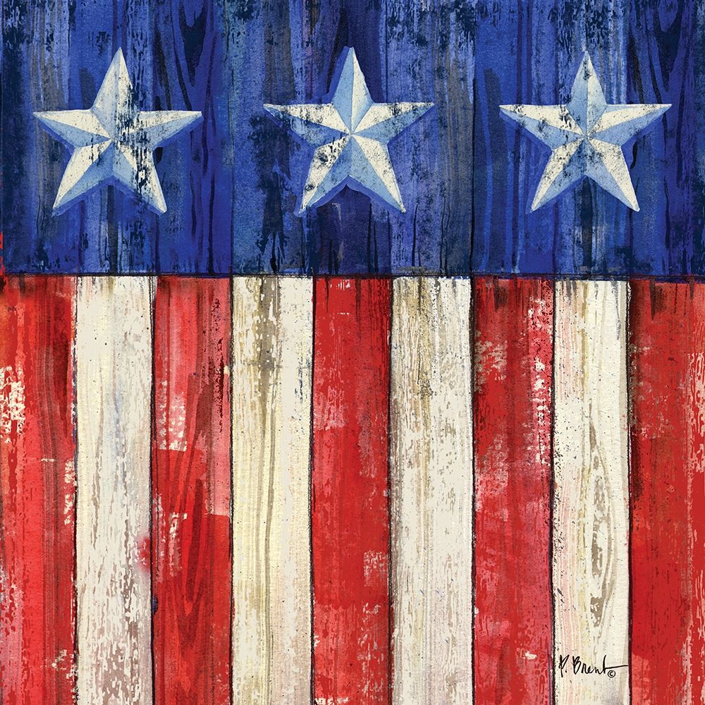 All American Flag IV art print by Paul Brent for $57.95 CAD