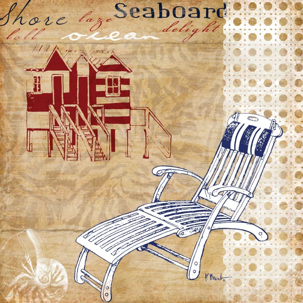 Cabana Beach American Collage II art print by Paul Brent for $57.95 CAD