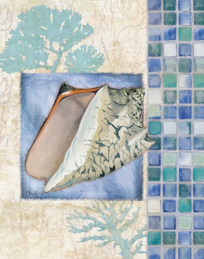 Mosaic Shell Collage III art print by Paul Brent for $57.95 CAD