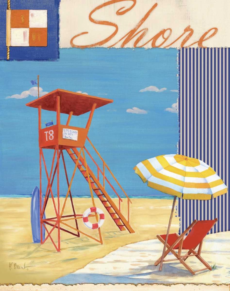 Lifeguard Collage II art print by Paul Brent for $57.95 CAD