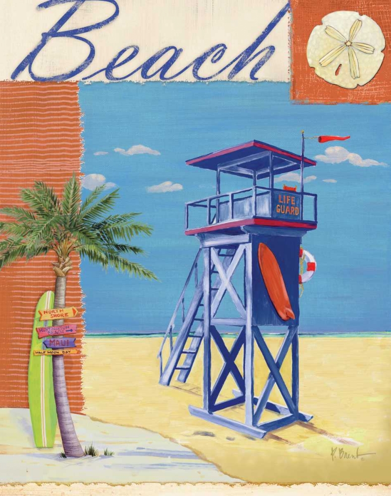 Lifeguard Collage III art print by Paul Brent for $57.95 CAD